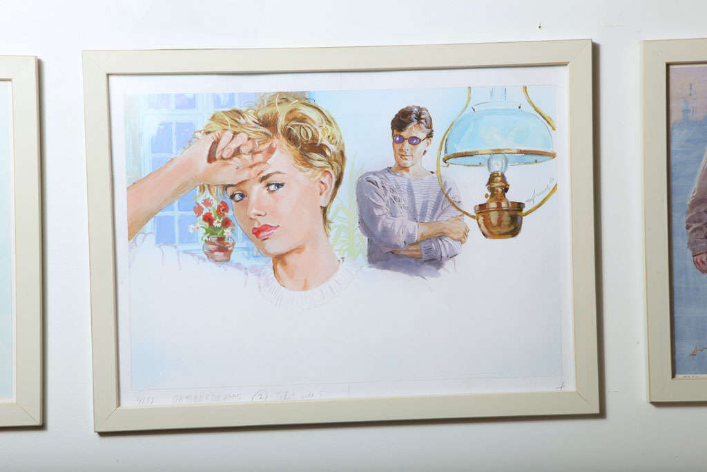 Original 1980s painting by Amdi Thorsen.