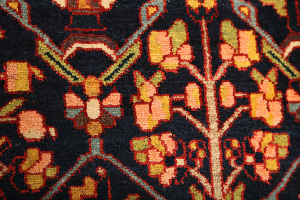 Wool Antique 1910s Persian Chahal Shotor Bakhtiari Rug, 4' x 7' For Sale