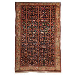 1900-1910 Persian Malayer Rug with Tree of Life Design 1
