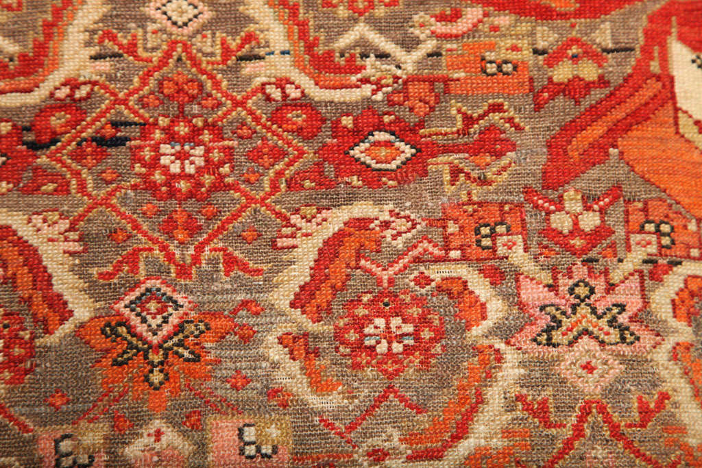 Antique 1870s Persian Mishan Farahan Rug, 5x7 For Sale 1