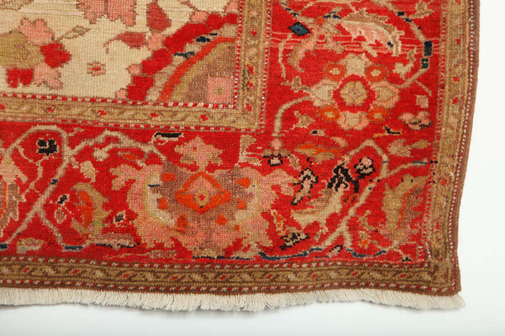 Antique 1870s Persian Mishan Farahan Rug, 5x7 For Sale 2