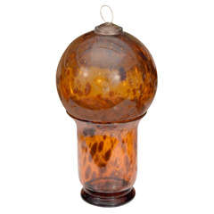 Faux Tortoise Shell Glass Vase And Ornament