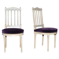 Antique Pair of Chair - French directory - 18th Century