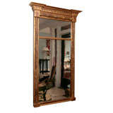 Empire two-part gilt mirror