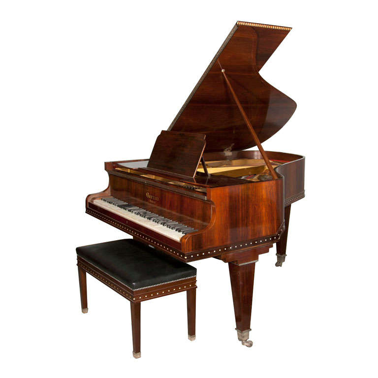 Art Deco Gaveau Baby Grand and Bench at 1stdibs