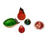 A Selection of Murano Glass Fruit