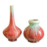 Pair of Belgian Art Deco Boch Freres Vases