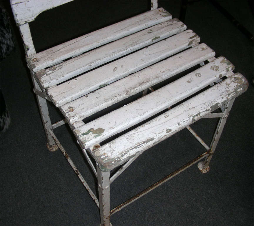 Eight 1880s Garden Chairs from a Restaurant in Vichy, France 2