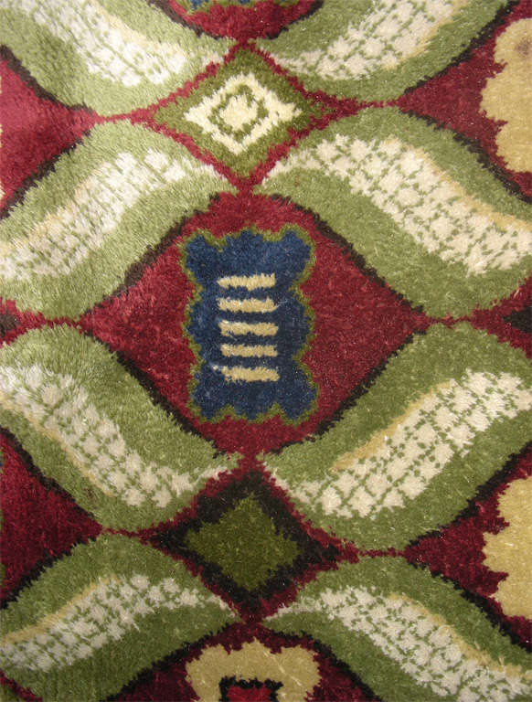 Wool 1950s Carpet Signed by Jules Leleu For Sale