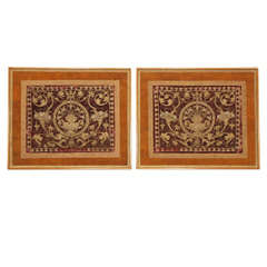 Pair of French 18th c. Embroideries