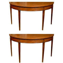 Hepplewhite Demi-lune Tables