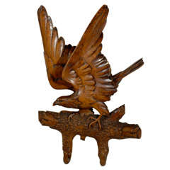 Black Forest Carved Eagle Hook