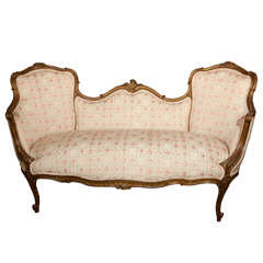 French Rococo Style Settee Canape
