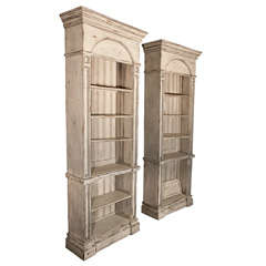 Pair of Swedish Painted Bookcases