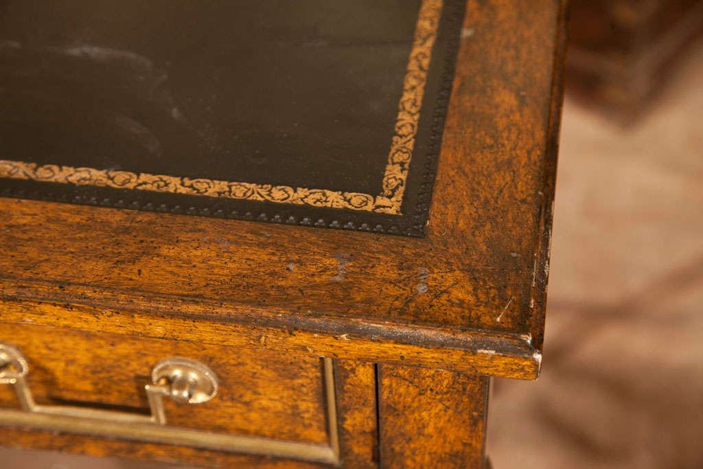 American French Louis XVI Style Leather Top Desk