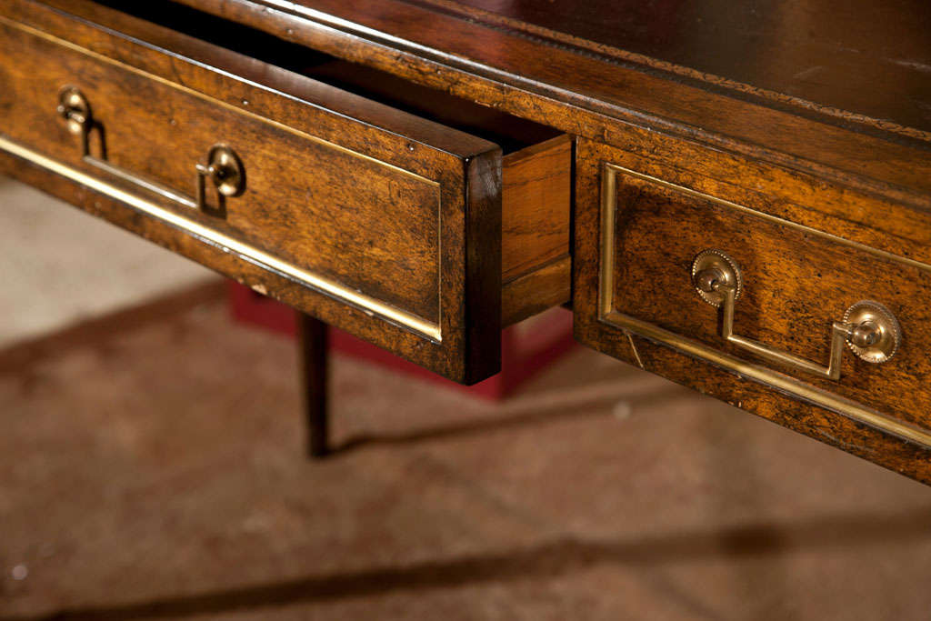 French Louis XVI Style Leather Top Desk 1