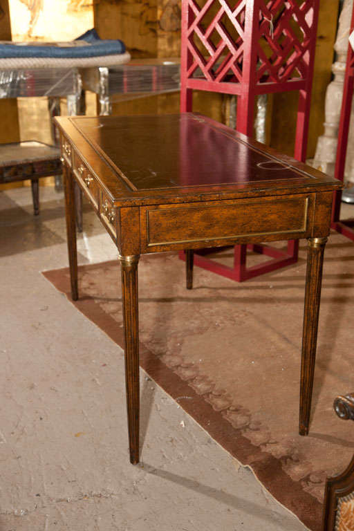 French Louis XVI Style Leather Top Desk 2