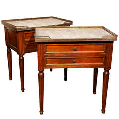 Pair of French Mahogany Stands by Jansen