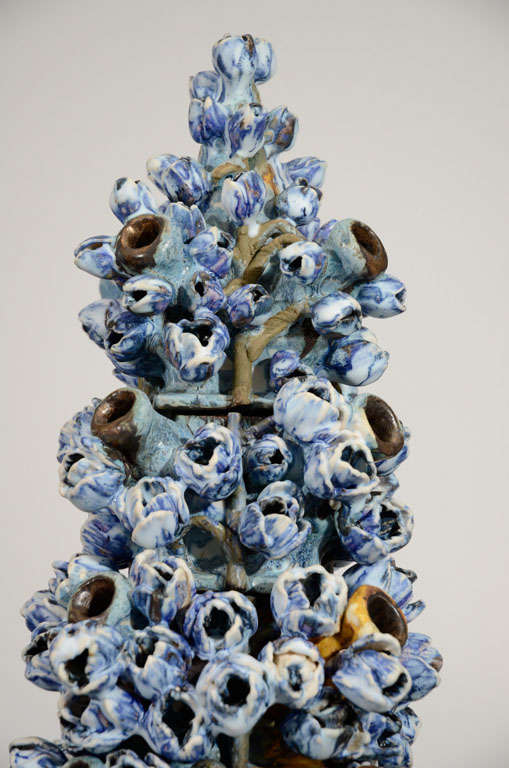 Porcelain Ceramic Tower Sculpture by Matthew Solomon