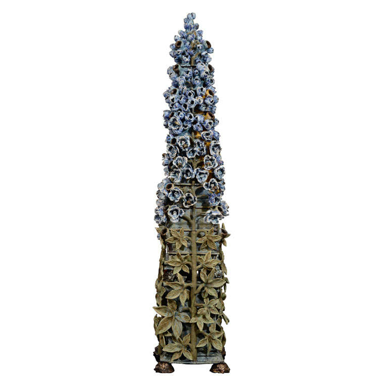 Ceramic Tower Sculpture by Matthew Solomon