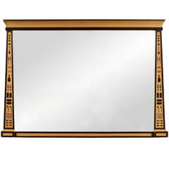Egyptian Revival Overmantel Mirror 8