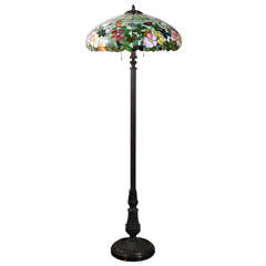Very Colorful Leaded Glass Floor Lamp
