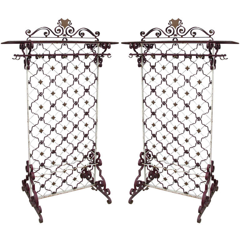 Two End of 19-Early 20th Century Oversize Coat Stands For Sale