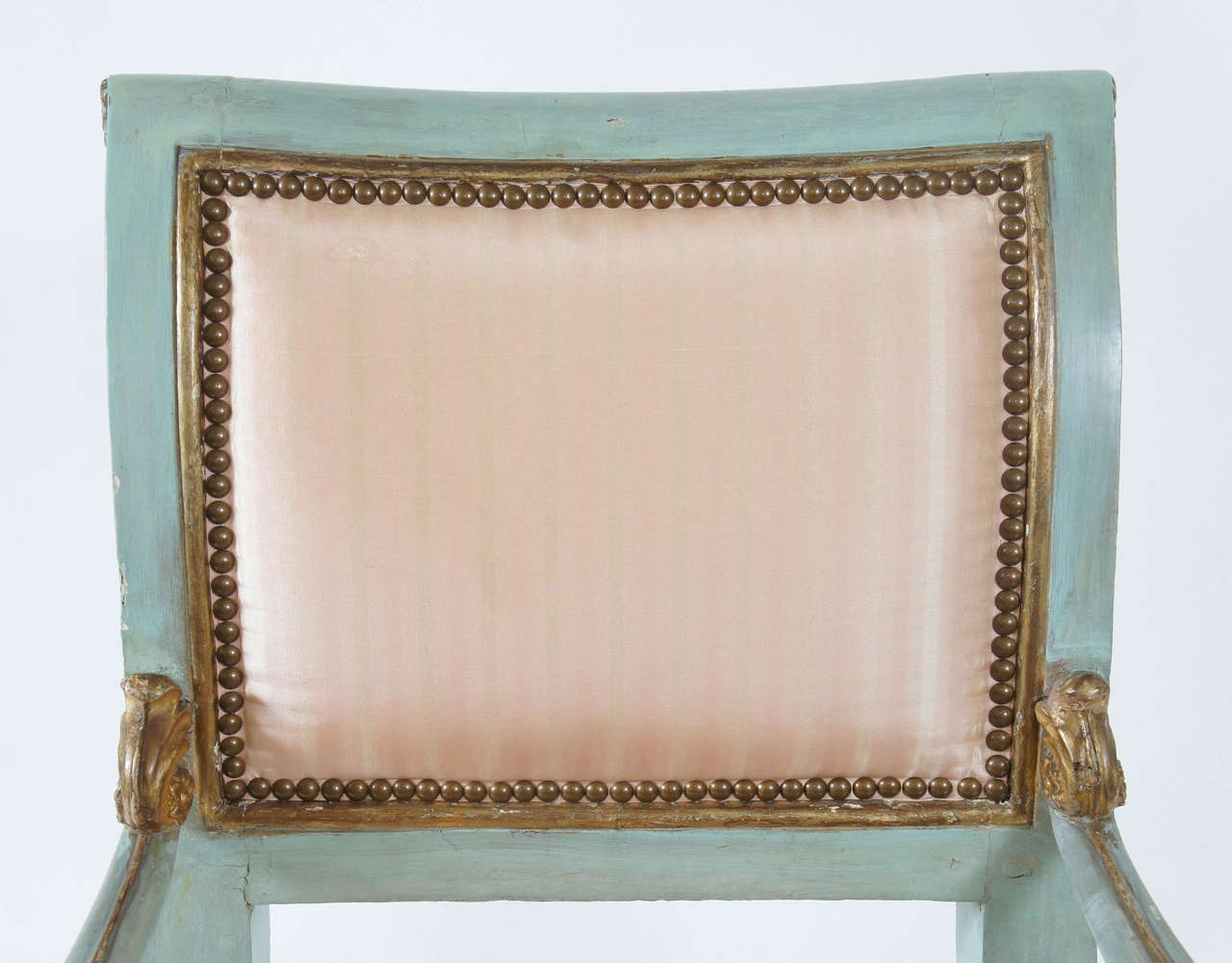 Italian Parcel-Gilt and Painted Armchairs, Set of Six, circa 1800 3