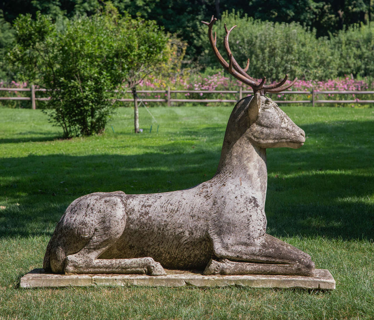 French Magnificent Carved Deer