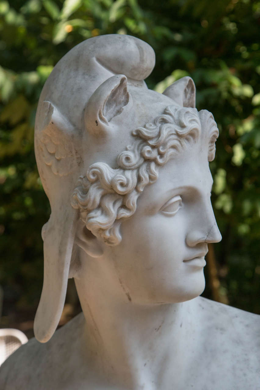Neoclassical Revival Heroic Marble Bust