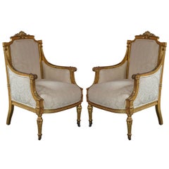 American Empire Style Armchairs