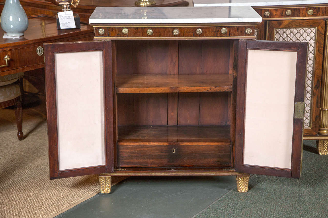 Pair of English Regency Rosewood Cabinets 1