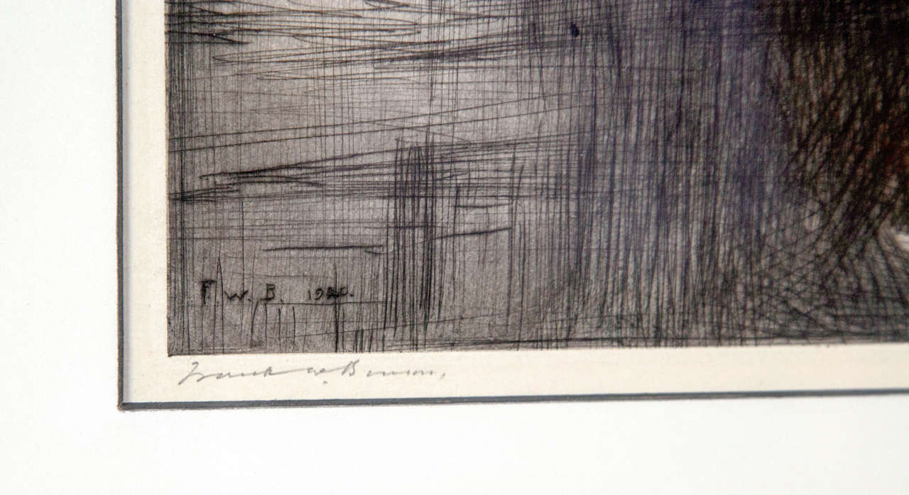 „“Dunkelpool“ von Frank Weston Benson im Zustand „Gut“ im Angebot in Stamford, CT