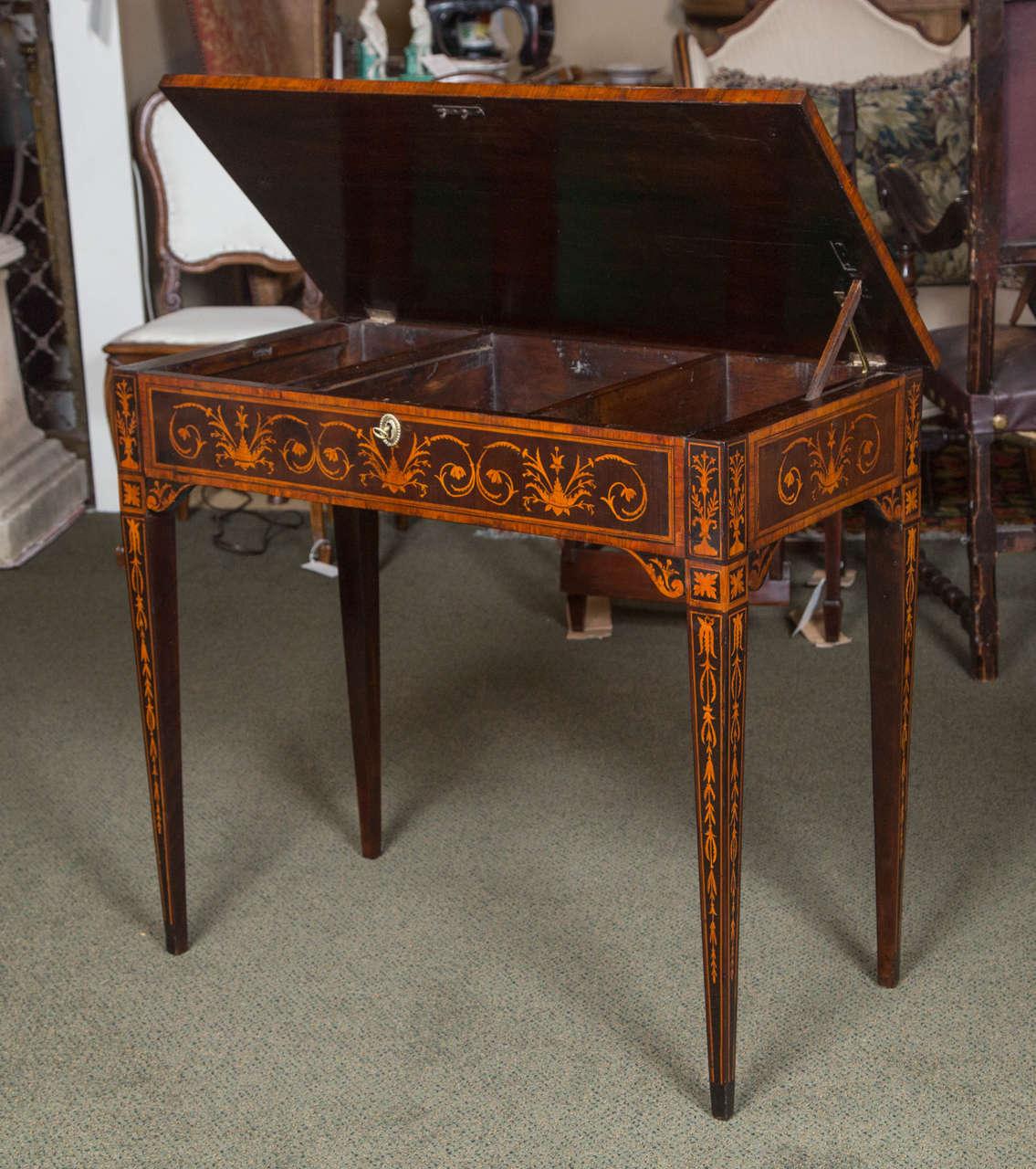 Italian Marquetry Work Table 1