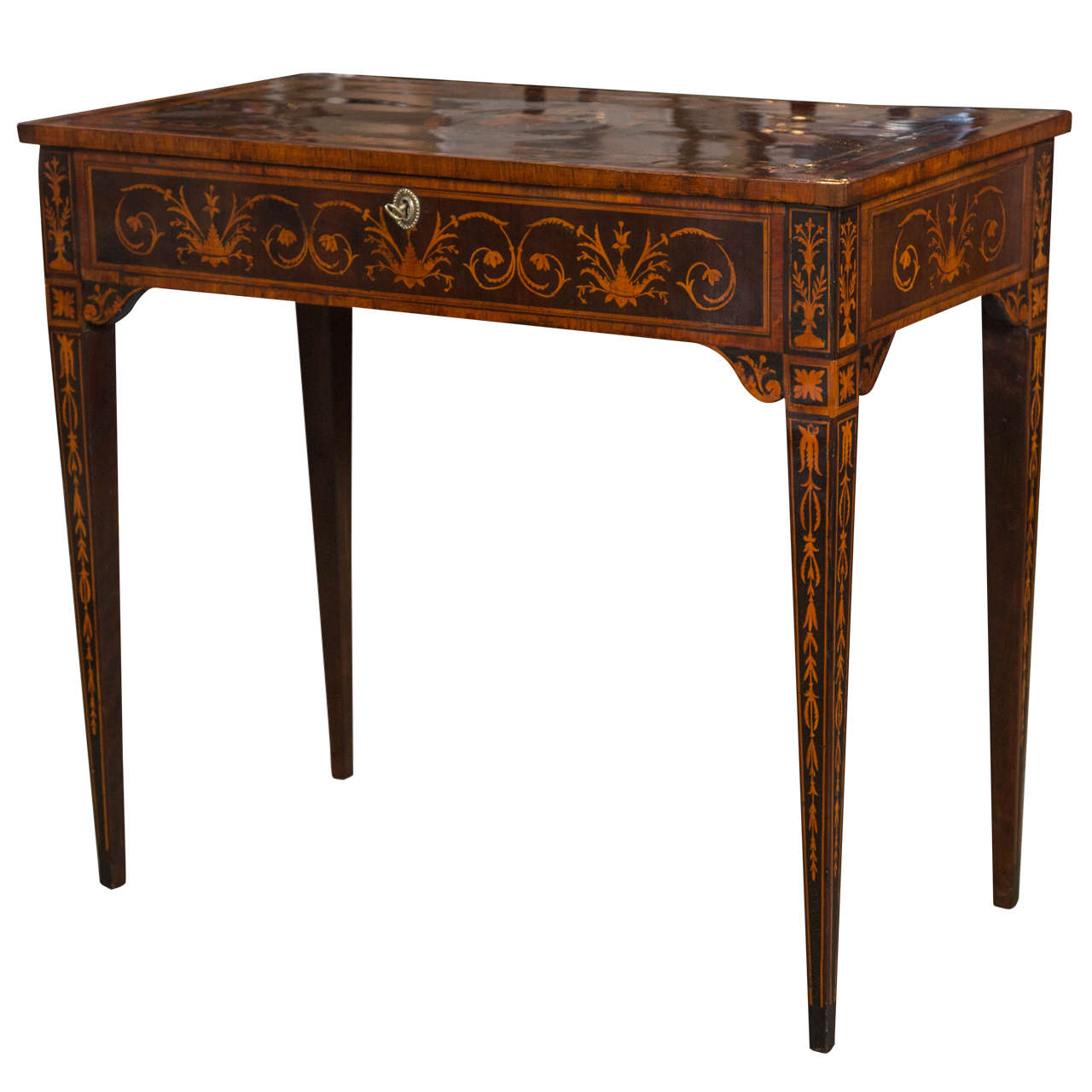 Italian Marquetry Work Table