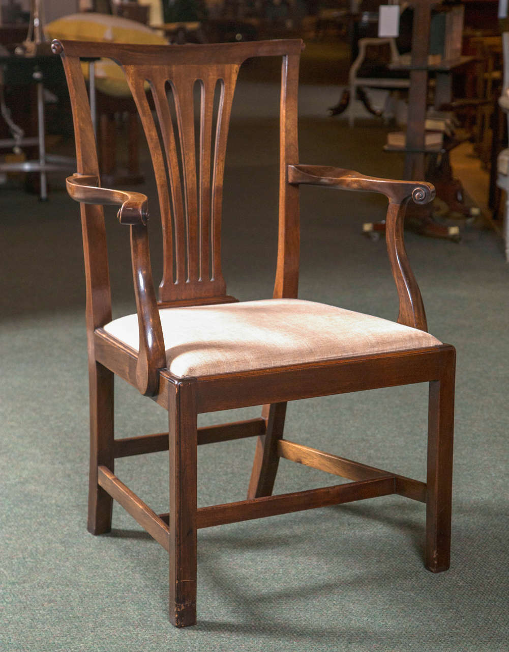 English Set of Ten George III Dining Chairs