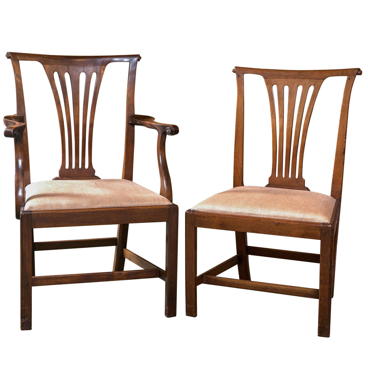 Set of Ten George III Dining Chairs