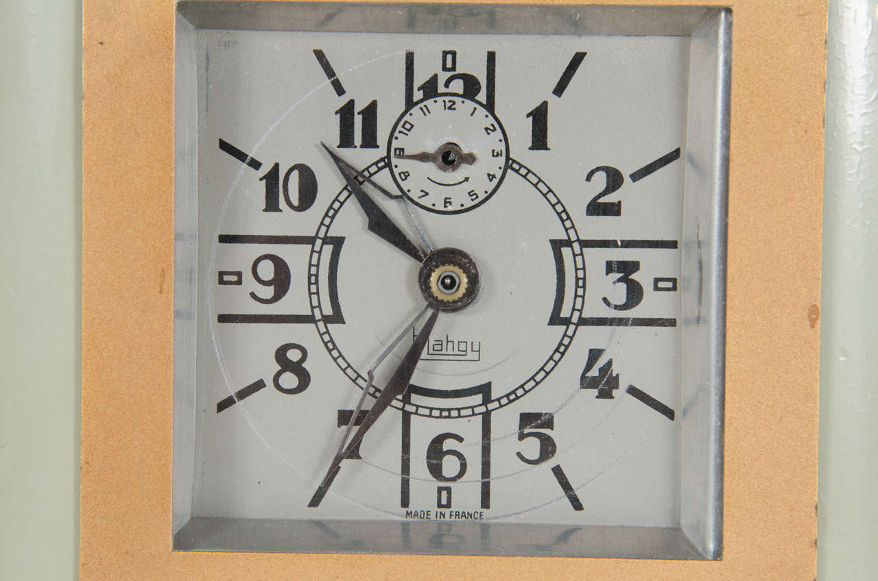 French Exceptional Art Deco Directoire Style Table Clock by Blahgy