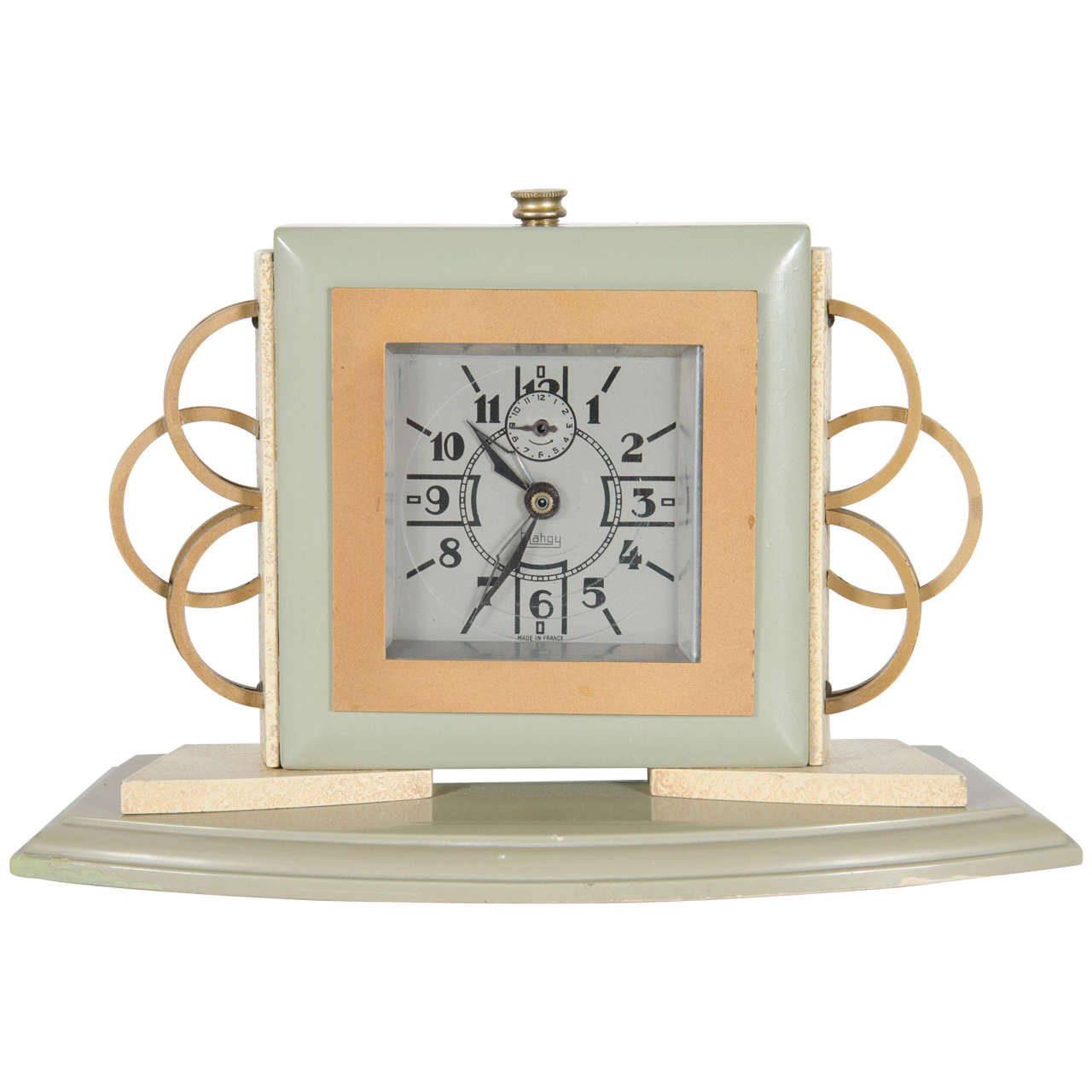 Exceptional Art Deco Directoire Style Table Clock by Blahgy