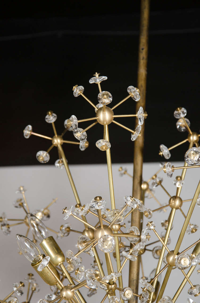 Mid-20th Century Stunning Mid-Century Molecular Sputnik Chandelier with Murano Glass Adornments