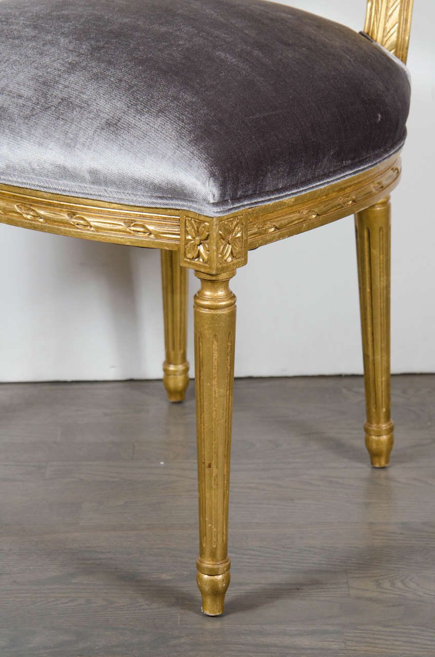 gold gilded dining chairs