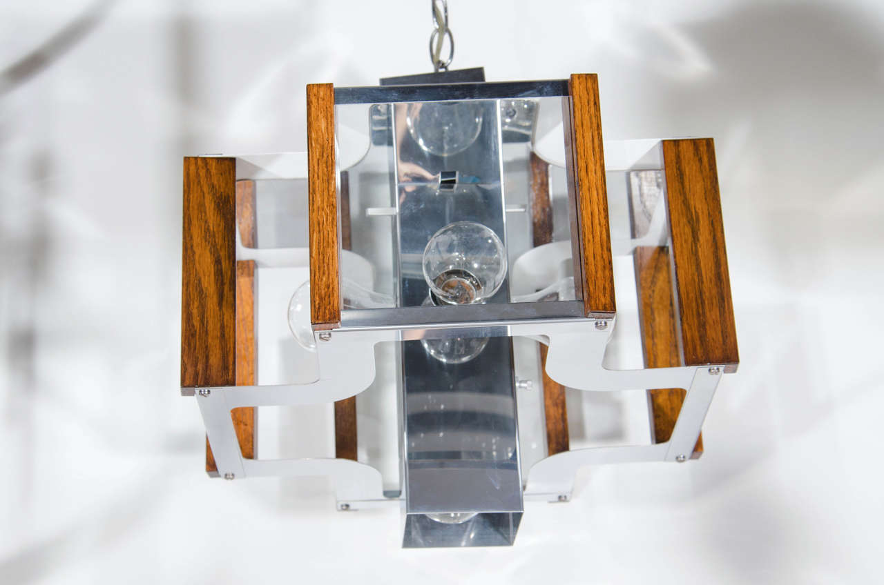 American Mid-Century Modern Architectural Light Fixture Designed by Frederick Ramond