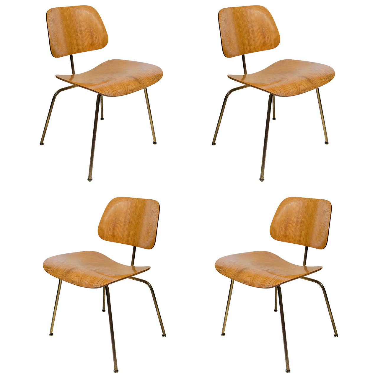 Set of Four Iconic Modernist Bentwood Chairs Designed by Eames for Herman Miller