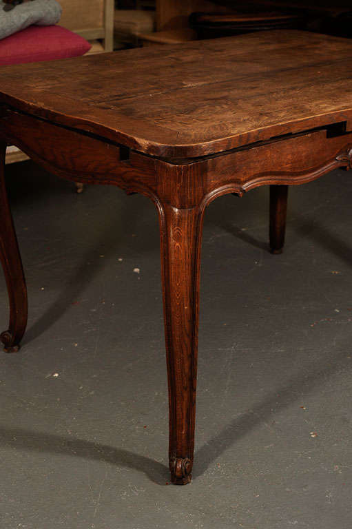 French dining table with extension.