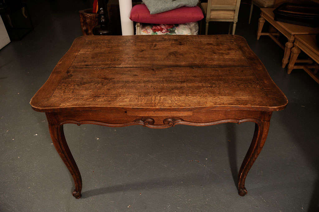 French Dining Table with Extension For Sale 1