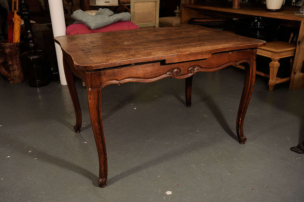 French Dining Table with Extension For Sale 5