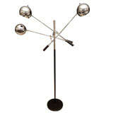 Three Head Chrome Floor Lamp