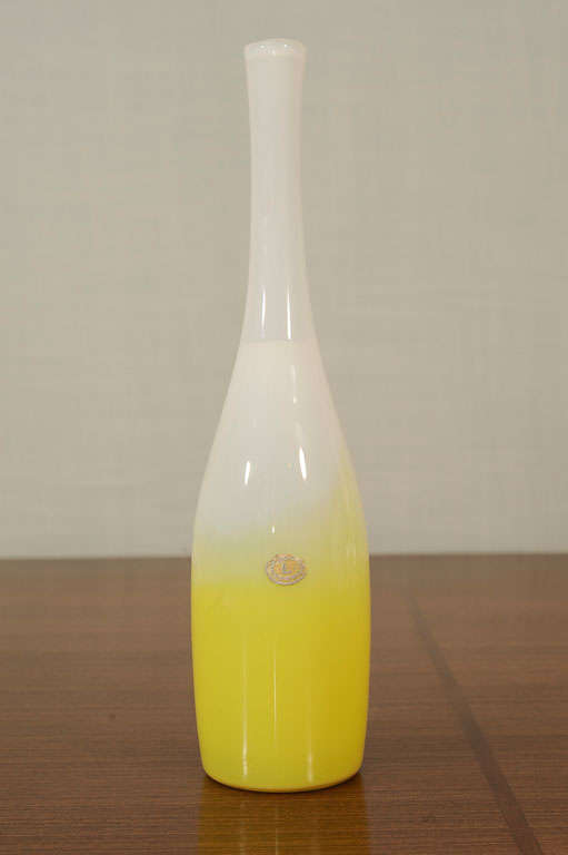 Glass Vase by Floris Meydam for Leerdam In Excellent Condition In New York, NY