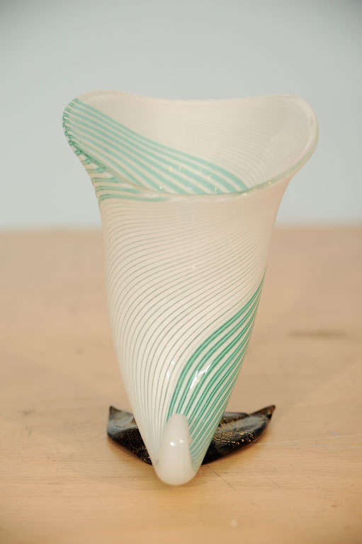 Mid-20th Century Cornucopia Vase by Aureliano Toso