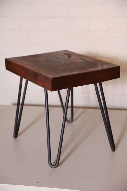 Small Wood Block Table